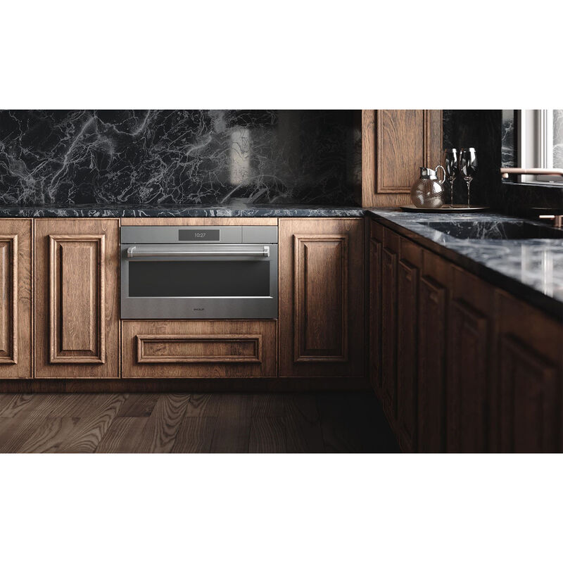 Wolf E Series 30 in. 2.4 cu. ft. Steam Electric Single Wall Oven with Dual Convection - Stainless Steel, , hires