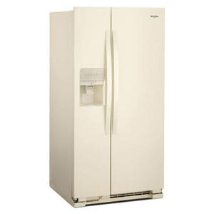 Whirlpool 36 in. 24.6 cu. ft. Side by Side Refrigerator with Ice & Water Dispenser - Biscuit, Biscuit, hires