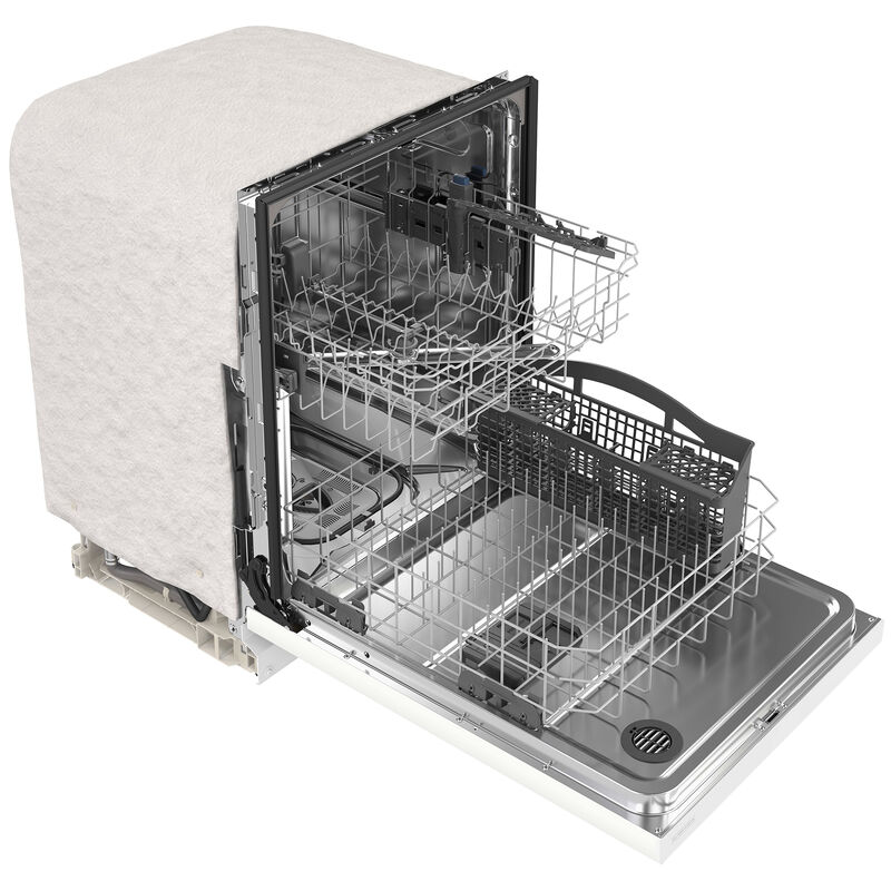Maytag 24 in. Front Control Dishwasher with 50 dBa Sound Level & Pocket - White, White, hires
