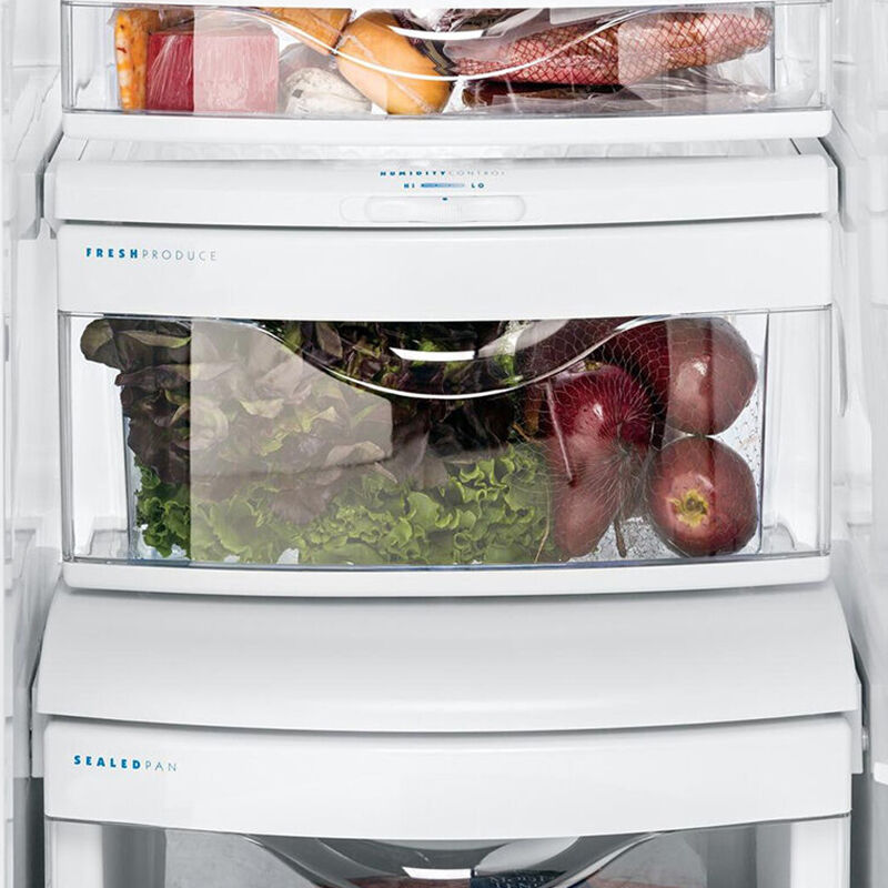 GE Profile 36 in. 25.3 cu. ft. Side-by-Side Refrigerator with External ...