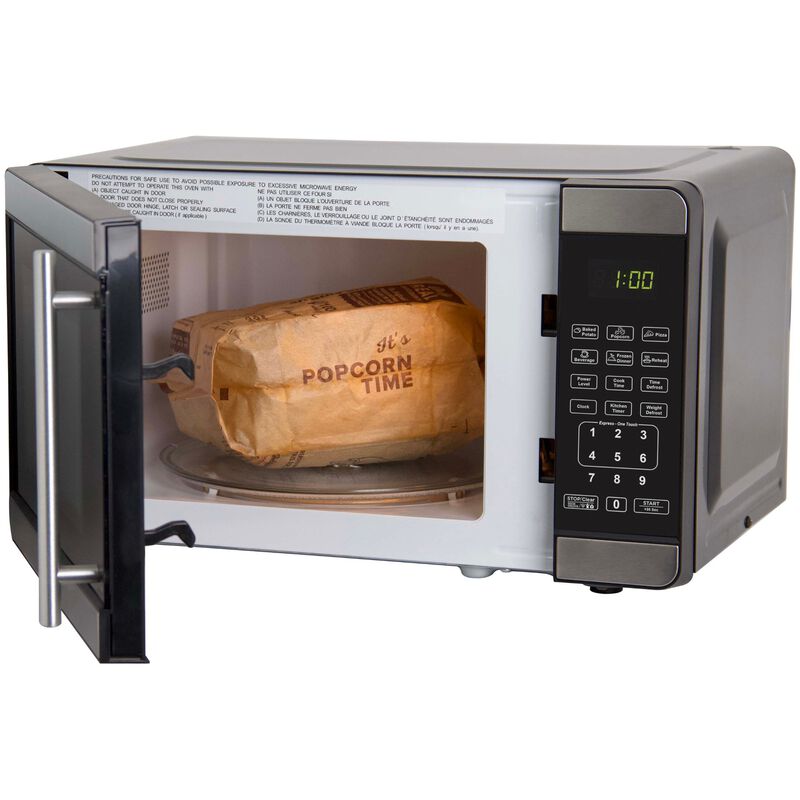 Avanti 18 in. 0.7 cu. ft. 700W Countertop Microwave - Stainless Steel, Stainless Steel, hires