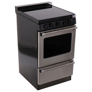 Premier 20 in. 2.4 cu. ft. Electric Range with Smoothtop Burners - Stainless Steel, , hires