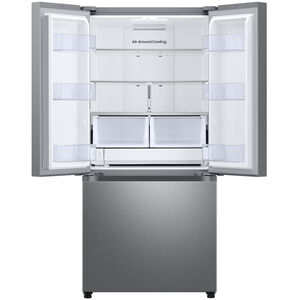 Samsung 33 in. 24.5 cu. ft. Smart French Door Refrigerator - Stainless Steel, , hires
