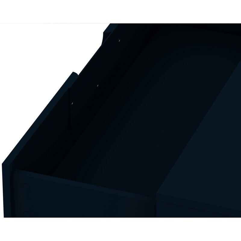 Manhattan Comfort Rockefeller Mid-Century Modern 3-Drawer Dresser - Tatiana Midnight Blue, Midnight Blue, hires