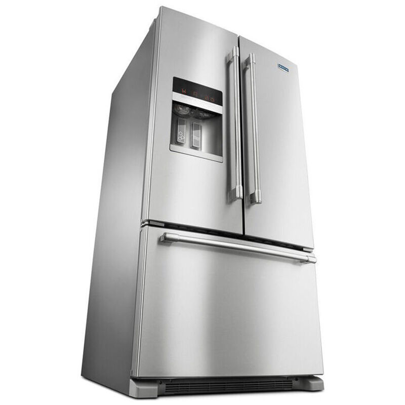 Maytag 36 in. 24.7 cu. ft. French Door Refrigerator with External Ice & Water Dispenser- Stainless Steel, , hires