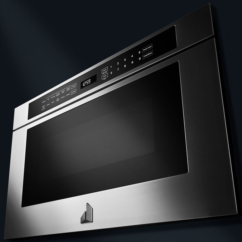 JennAir Rise 24 in. 1.2 cu. ft. 950W Drawer Microwave with Sensor Cooking - Stainless Steel, , hires