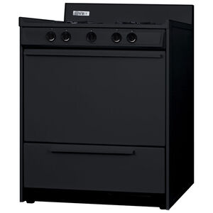 Summit 30 in. 3.7 cu. ft. Gas Range with Open Burners - Black, , hires