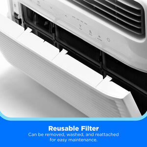 Midea 8,000 BTU 115V Smart Window Air Conditioner with 3 Fan Speeds, Sleep Mode & Remote Control - White, , hires