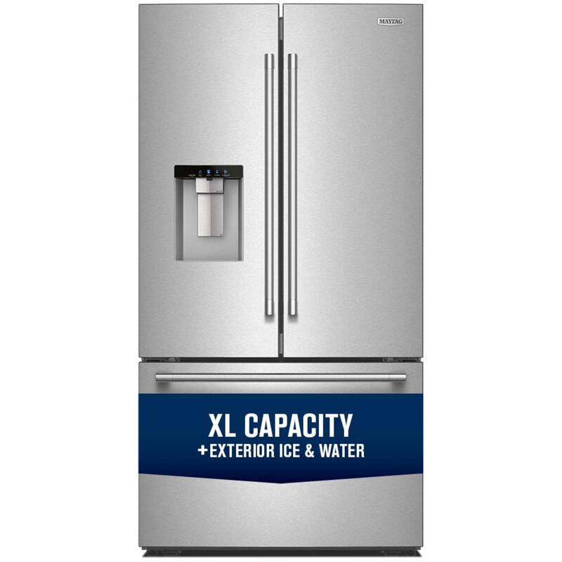 Maytag 36 in. 29.6 cu. ft. French Door Refrigerator with Ice & Water Dispenser - Fingerprint Resistant Stainless Steel, , hires