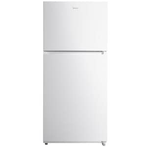 Midea 30 in. 18.1 cu. ft. Garage-Ready Top Freezer Refrigerator - White, White, hires