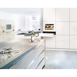 Liebherr 22 in. Undercounter Wine Cabinet with Single Zone & 18 Bottle Capacity - Black, , hires