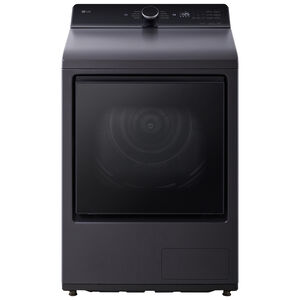 LG 27 in. 7.3 cu. ft. Smart Ventless Electric Dryer with Heat Pump & Sensor Dry - Matte Black, Matte Black, hires