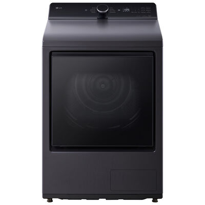 LG 27 in. 7.3 cu. ft. Smart Ventless Electric Dryer with Heat Pump & Sensor Dry - Matte Black | DLHC8402B