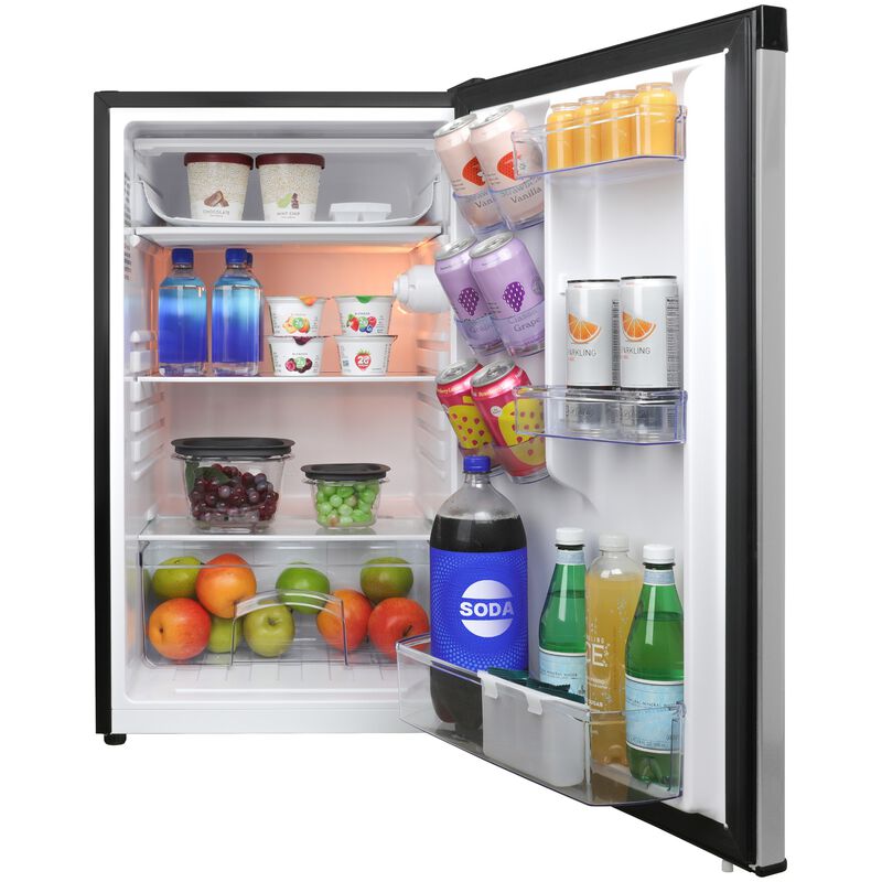 Avanti 20 in. 4.4 cu. ft. Mini Fridge with Freezer Compartment - Stainless Steel, Stainless Steel, hires