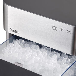GE Profile 11 in. Smart Ice Maker with 3 lb. Ice Storage & Digital Control - Stainless Steel, , hires