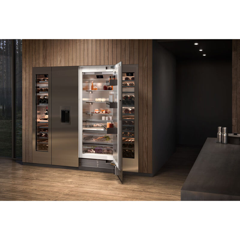 Gagganau Vario 400 Series 24 in. 11.2 cu. ft. Built-In Upright Smart Freezer with Ice Maker, Adjustable Shelves & Digital Control - Custom Panel Ready, , hires