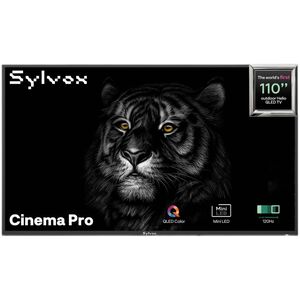 Sylvox - Cinema Pro 110" Class Full Sun 4K UHD QLED Smart Google Outdoor TV, , hires