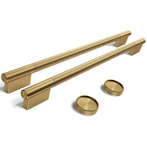 KitchenAid Handle and Knob Hardware Accessory Kit for 30 in. Double Wall Oven & Microwave Combo - Brass, , hires