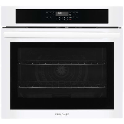 Frigidaire 30 in. 5.3 cu. ft. Electric Single Wall Oven with Standard Convection - White | FCWS3030AW
