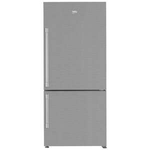 Beko 30 in. 16.1 cu. ft. Smart Counter Depth Bottom Freezer Refrigerator, Right Hinged - Fingerprint Resistant Stainless Steel, , hires
