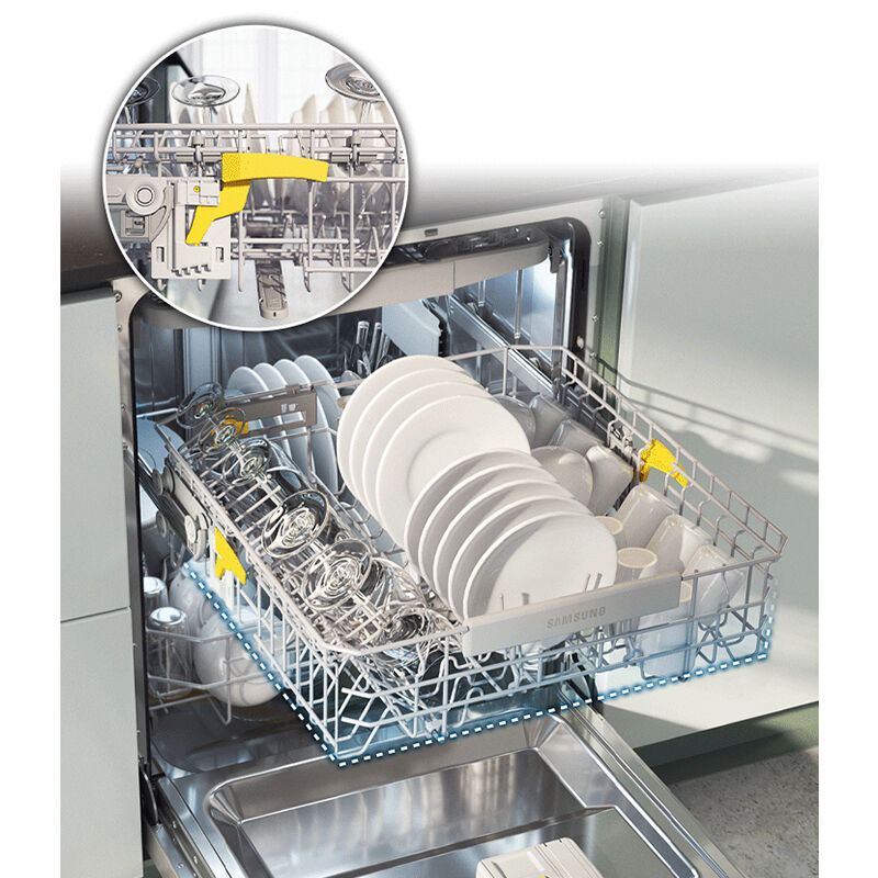 Samsung 24 in. Smart Built-In Dishwasher with Top Control, 42 dBA Sound Level, 15 Place Settings, 7 Wash Cycles & Sanitize Cycle - Bespoke Panel Required, Samsung Bespoke Panel Required, hires