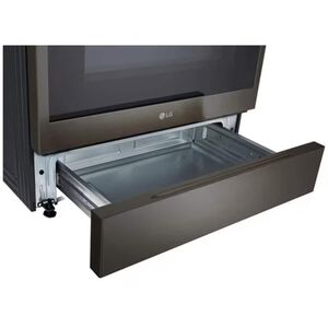 LG 30 in. 6.3 cu.ft. Smart Air-Fry True European Convection Slide-In Electric Range with Radiant Burners - Black Stainless Steel, , hires