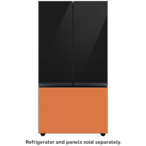 Samsung BESPOKE 3-Door French Door Bottom Panel for Refrigerators - Clementine Glass, , hires