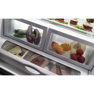 JennAir Rise 36 in. 21.9 cu. ft. Counter Depth French Door Refrigerator with Internal Water Dispenser - Stainless Steel, , hires
