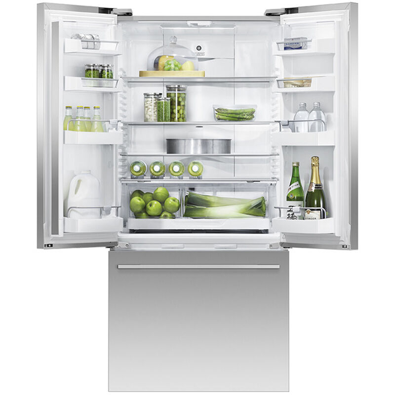 Fisher & Paykel Series 7 31 in. 16.9 cu. ft. Smart Counter Depth French Door Refrigerator with Ice Maker - Stainless Steel, , hires