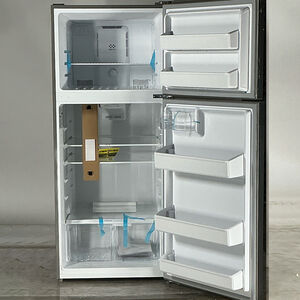 Frigidaire 28 in. 17.6 cu. ft. Top Freezer Refrigerator - Brushed Steel (Open Box Good Condition), , hires