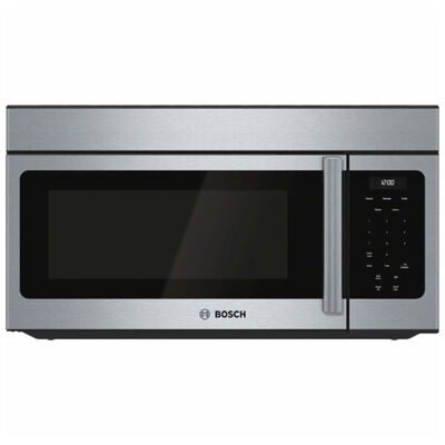 Bosch 300 Series 30 in. 1.6 cu. ft. Over-the-Range Microwave with 10 Power Levels & 300 CFM - Stainless Steel | HMV3053U