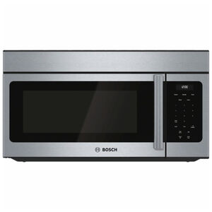 Bosch 300 Series 30 in. 1.6 cu. ft. Over-the-Range Microwave with 10 Power Levels & 300 CFM - Stainless Steel, , hires