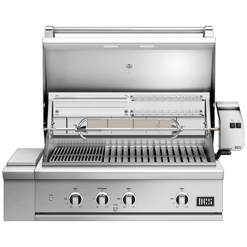 DCS Series 9 36 in. 4-Burner Built-In/Freestanding Natural Gas Grill with Rotisserie, Sear Burner & Smoke Box - Stainless Steel, , hires