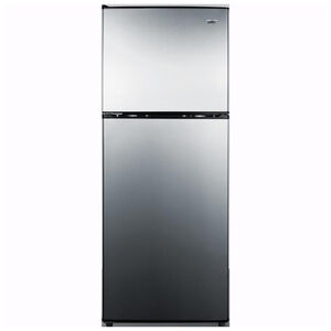 Summit 22 in. 7.1 cu. ft. Top Freezer Refrigerator - Stainless Steel, , hires