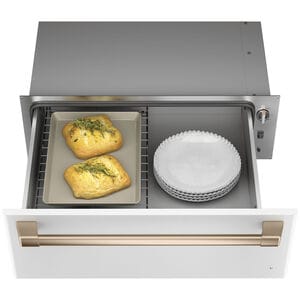 Cafe 30 in. 1.9 cu. ft. Warming Drawer with Humidity Control - Matte White, Matte White, hires