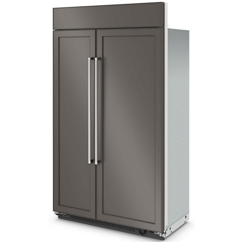 KitchenAid 48 in. 30.0 cu. ft. Built-In Counter Depth Side-by-Side Refrigerator with Ice Maker - Custom Panel Ready, Custom Panel Required, hires