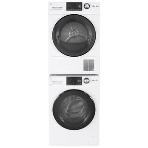 GE 24 in. 2.4 cu. ft. Front Load Washer with Sanitize & Steam Cycles - White, , hires