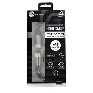 Generations 21.0 Gbps High Speed 4' Silver Series HDMI Cable, , hires