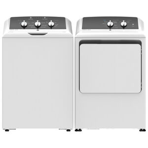 GE 27 in. 6.2 cu. ft. Electric Dryer with Aluminized Alloy Drum - White, , hires