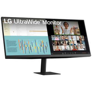 LG 34 in. UltraWide IPS FHD 100Hz VESA DisplayHD 400 Computer Monitor with Slim Stand - Black, , hires