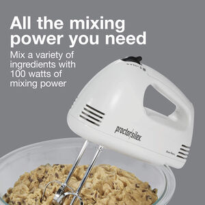 Hamilton Beach Professional 5 Speed Hand Mixer with Easy Clean Beaters, DC Motor, Silver, 62664