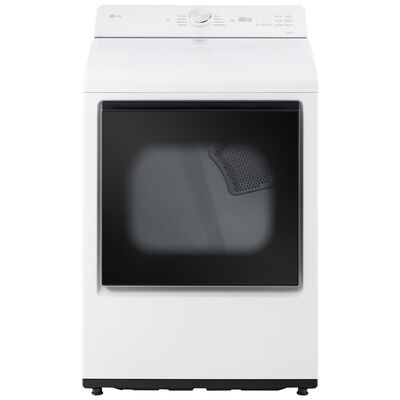 LG 27 in. 7.3 cu. ft. Smart Gas Dryer with AI Sensor Dry - Alphine White | DLG8201W