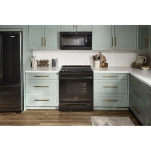 Whirlpool 30" 1.9 Cu. Ft. Over-the-Range Microwave with 10 Power Levels, 300 CFM & Sensor Cooking Controls - Black, Black, hires