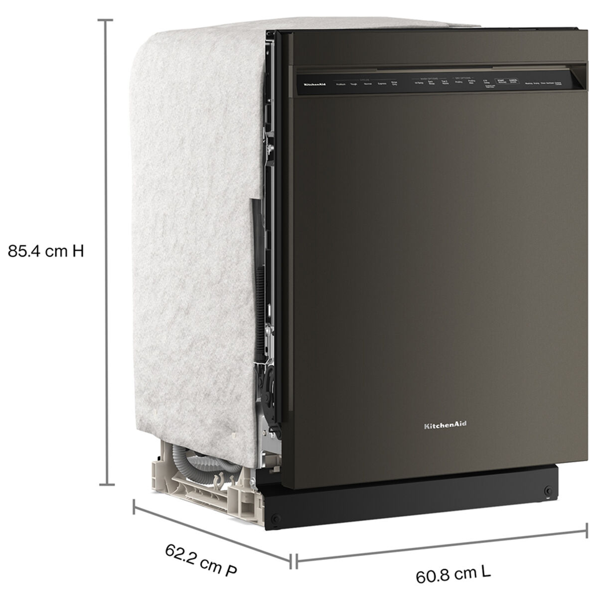 KitchenAid 24 in. Front Control Dishwasher with 41 dBA Sound Level