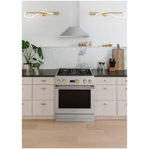 Monogram 30 in. Smart Convertible Chimney Style Range Hood with 4 Speed Settings & 1 LED Light - Stainless Steel, , hires