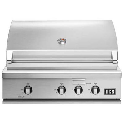 DCS Series 7 36 in. 3-Burner Built-In Liquid Propane Gas Grill with Smoker Box - Stainless Steel | BH1-36-L