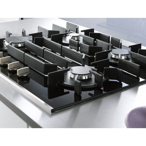 Miele 24 in. 4-Burner Natural Gas Cooktop - Stainless Steel, , hires