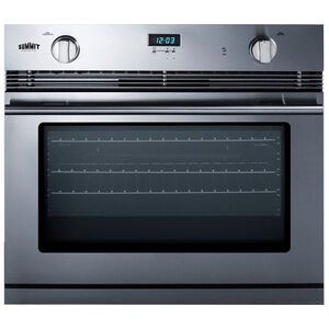 Summit 30 in. 3.0 cu. ft. Gas Wall Oven with Standard Convection - Stainless Steel, , hires
