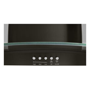 Whirlpool 30 in. Convertible Chimney Style Range Hood with 400 CFM, 3 Fan Speeds & 2 LED Lights - Black Stainless, , hires