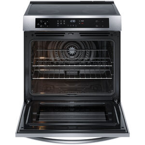 Frigidaire 30 in. 5.3 cu. ft. Standard Convection Electric Range with 4 Induction Burners - Stainless Steel, , hires